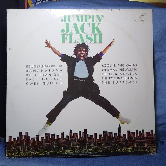 Jumpin' Jack Flash Soundtrack 1986 Vinyl Record GoldStamp Promo - Picture 1 of 5